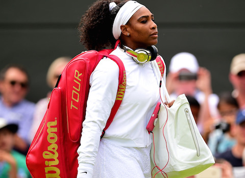 LONDON, ENGLAND - JUNE 29:  Serena Williams of the United States walks out for her Ladiesís Singles first round match against Margarita Gasparyan of Russia during day one of the Wimbledon Lawn Tennis Championships at the All England Lawn Tennis and Croquet Club on June 29, 2015 in London, England.  (Photo by Shaun Botterill/Getty Images)